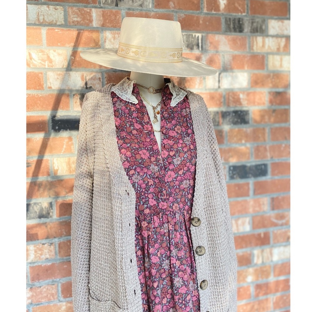 Vintage Laura Ashley Floral Boho Lace Button Up Maxi Dress ✨ Final Price ✨ - Picture 3 of 12